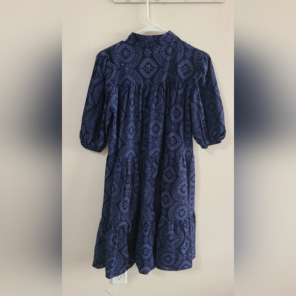 Maternity Busem Navy Dress Shirt Size Large - Picture 2 of 13